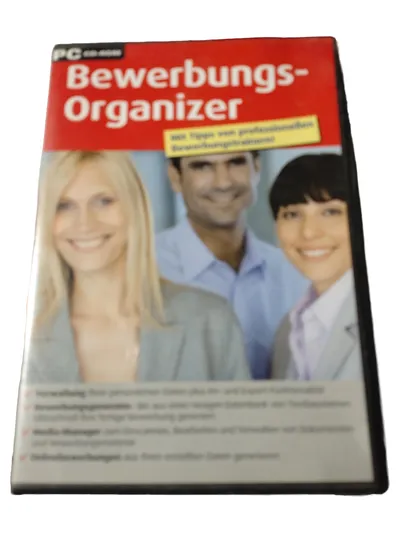 Bewerbungs-Organizer PC CD-ROM Software Bewerbung Lebenslauf Anschreiben