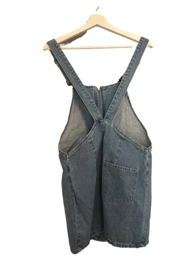 Forever 21 Damen Jeanskleid Latzkleid Gr. 38/M Blau Casual