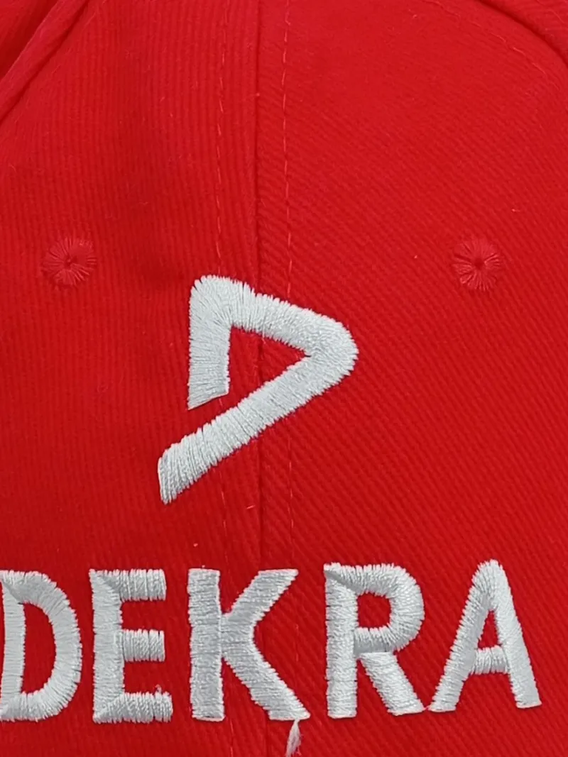 AdPro-Gifts Cap Herren uni Rot Sportlich DEKRA Logo Baumwolle 2
