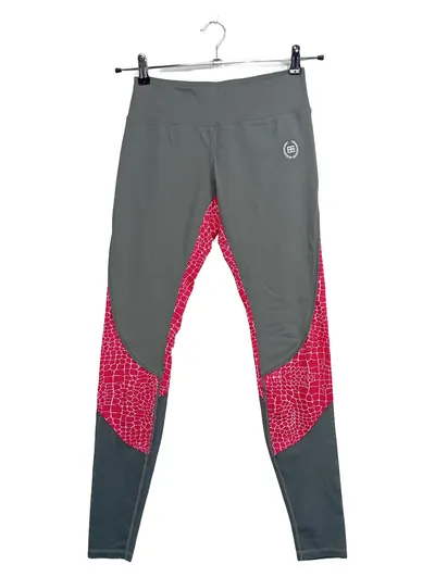 Body Engineers Damen Leggings Sport Elasthan Pink Struktur Gr. M