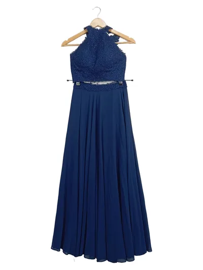 Luxuar Limited Abendkleid Damen 32/XXS Blau Elegant Zweiteilig