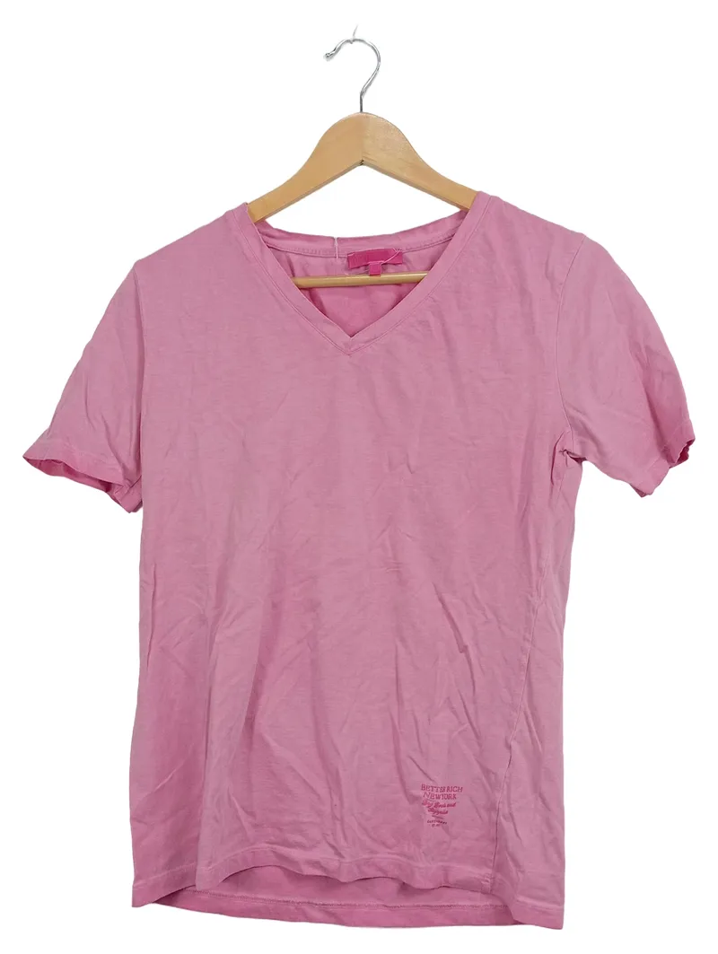 BETTER RICH Damen T-Shirt V-Ausschnitt Rosa Gr. S Baumwolle Casual 1