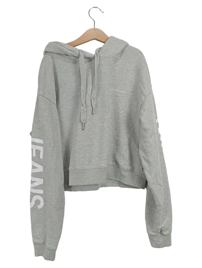 Calvin Klein Jeans Kapuzenpullover Damen Gr. 34/XS Grau Casual