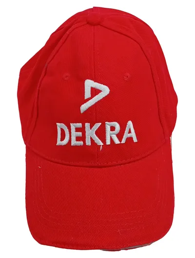 DEKRA Baseballcap Herren Kappe Rot Sportlich Gr. uni