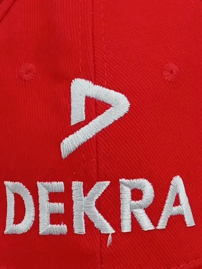 DEKRA Baseballcap Herren Kappe Rot Sportlich Gr. uni