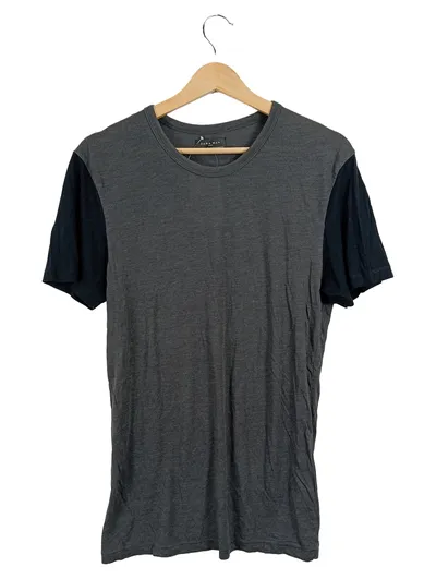 Zara Man Herren T-Shirt Grau Casual Gr. 50/L