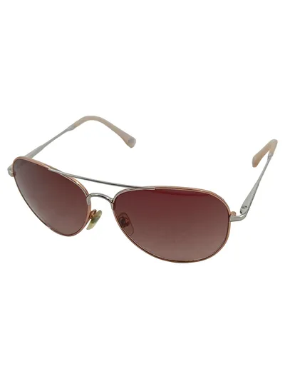 Michael Kors Sonnenbrille Damen Aviator Pilotenbrille Rosé Silber Klassisch