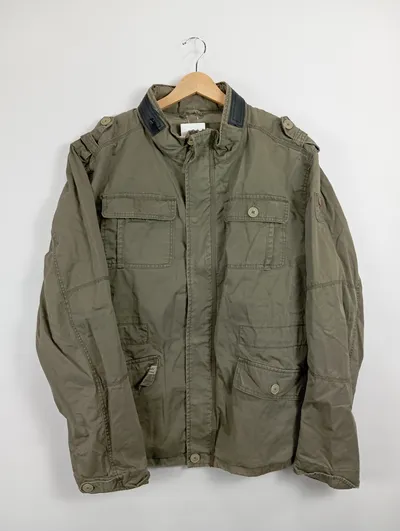Brandit Herren Jacke Feldjacke Outdoor Oliv XL Baumwolle
