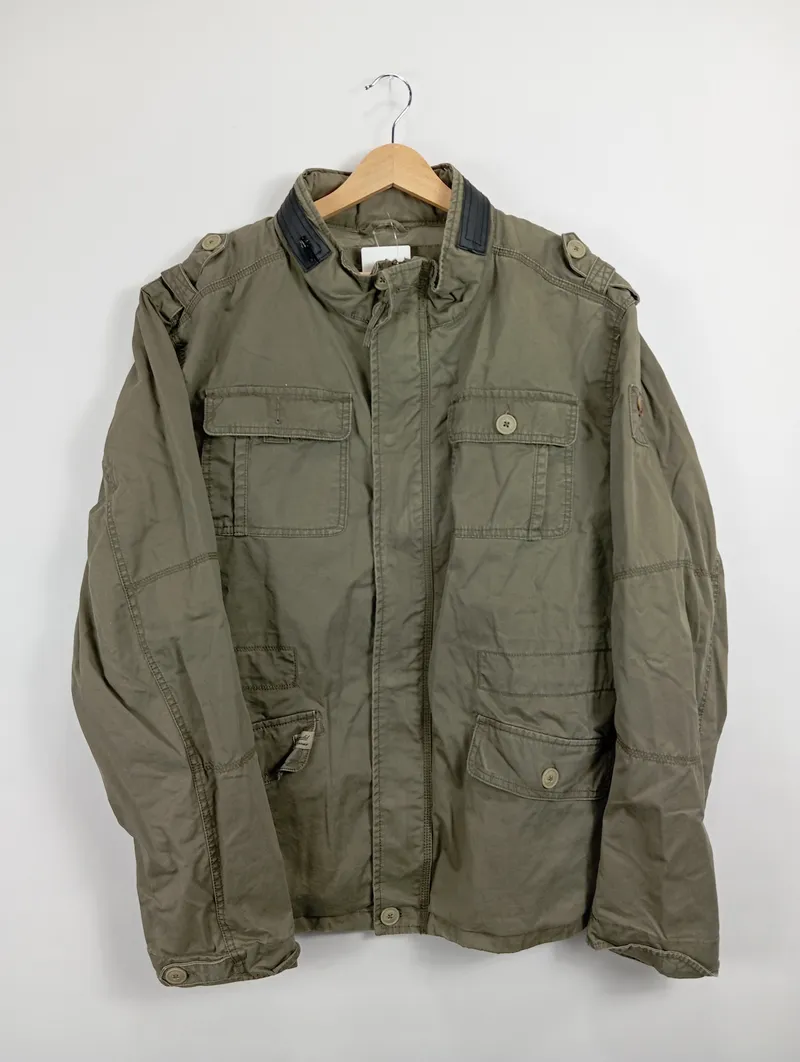 Brandit Herren Jacke Feldjacke Outdoor Oliv XL Baumwolle 2