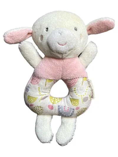 Beauty Baby Rassel Schaf Rosa Charmant Polyester Babyspielzeug Greifling