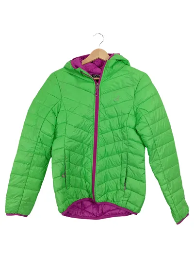 2117 of Sweden Damen Steppjacke Daunenjacke Gr. 36 S Grün Outdoor Kapuze
