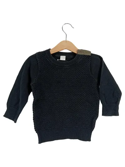 NAME IT Kinder Pullover Gr. 98 Schwarz Casual Strickmuster