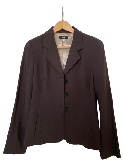 Clasen Damen Blazer Gr. 36 Braun Business Viskose Jacke