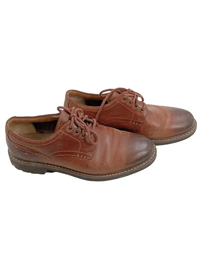 Clarks Herren Schnürschuhe Leder Braun Gr. 41 Casual Derby