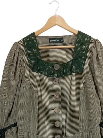 Berwin & Wolff Damen Trachtenkleid Gr. 42 Kariert Mehrfarbig Festlich