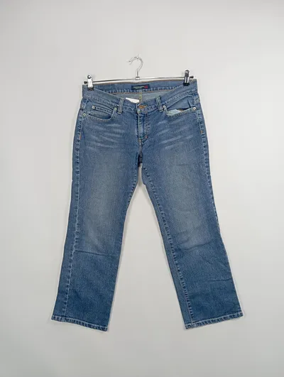 American Eagle Outfitters Damen Jeans Hose Regular Fit Blau Gr. 38