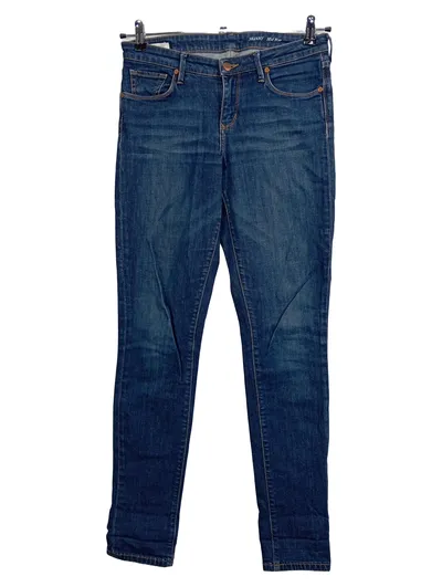 ARMEDANGELS Damen Jeans Skinny Fit Mid Rise Blau W28 L31 Gr. 36