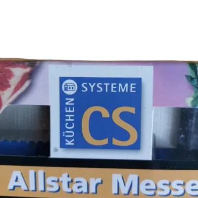 CS Kochsysteme Allstar Messerset 3-teilig Edelstahl Küchenmesser Set