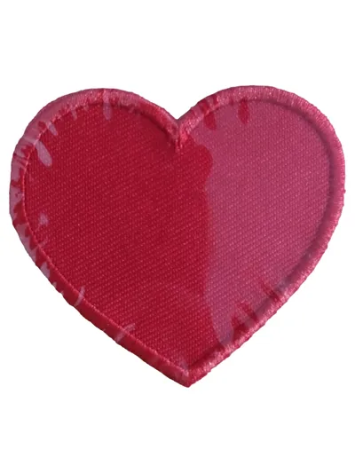 KLEIBER Aufnäher Aufbügler Herz Rot Stoff Patch Applikation Bügelbild
