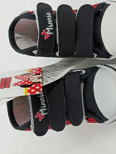 Disney Minnie Mouse Sneaker Kinder Mädchen Gr. 24 Schwarz Klettverschluss NEU