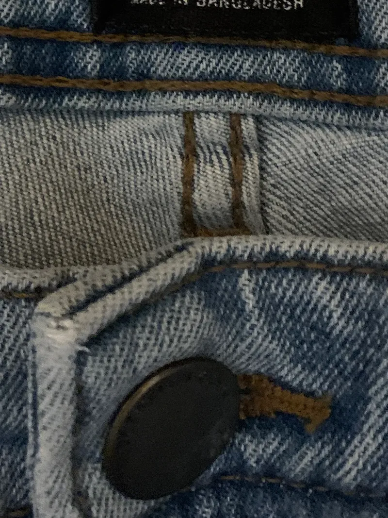 Cotton On Herren Jeans Shorts Blau Gr. 34 Casual Straight Fit 5