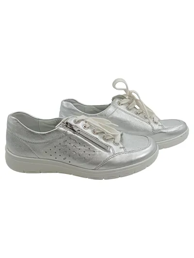 Vamos Damen Sneaker low Silber Gr. 40 Casual Modern Komfortabel