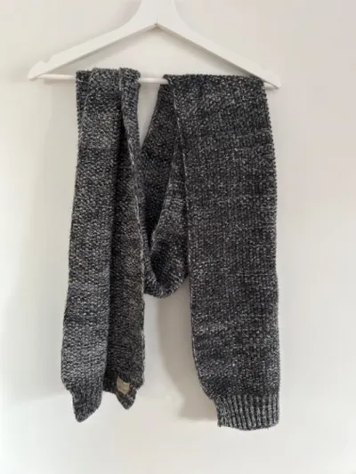 JACK & JONES Herren Schal Strickschal Grau Meliert 200x35cm Casual