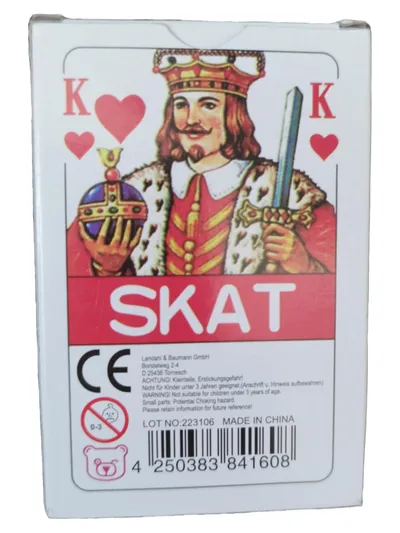 Landahl & Baumann Skat Kartenspiel 32 Blatt Französisches Bild Traditionell