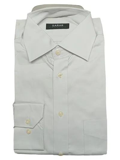 SARAR Herren Business Hemd Weiß Gr. 40 Premium Langarm