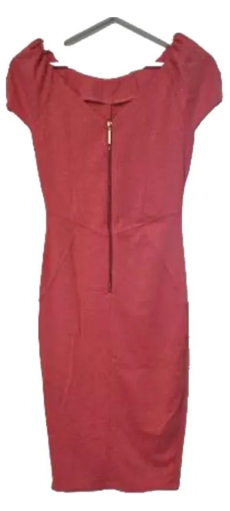 Closet London Damen Bleistiftkleid Gr. 34/XS Rot Elegant Business