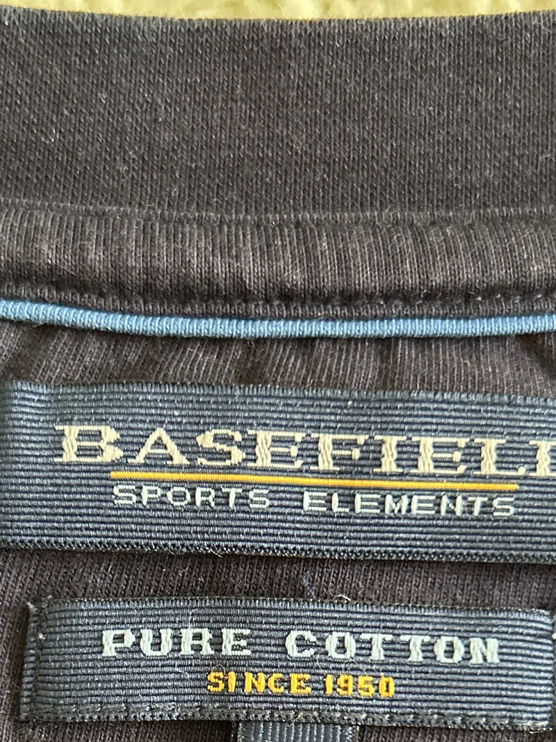BASEFIELD Herren T-Shirt Blau Gr. 52/XL Casual Baumwolle 3