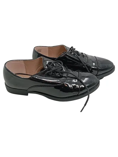 Dorothy Perkins Damen Schnürschuhe Derby Lack Schwarz Gr. 38 Elegant