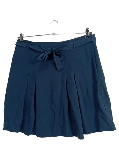 Re.Draft Damen Faltenrock Gr. 40 Blau Casual Midirock Viskose