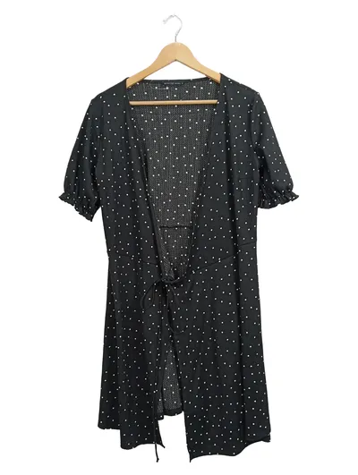 Mohito Damen Freizeitkleid Gr. 36/S Schwarz Punkte