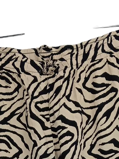 ZABAIONE Damen Jogginghose Zebra Muster Beige Gr. XL