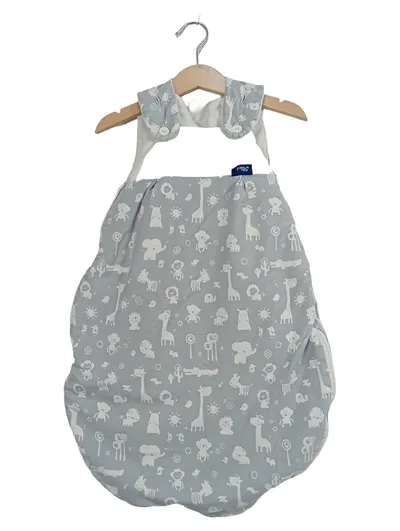 ALVI Baby Schlafsack Kinder Gr. 62/68 Blau Tiermotive