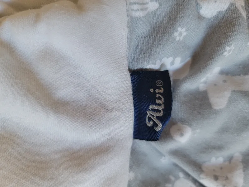 ALVI Baby Schlafsack Kinder Gr. 62/68 Blau Tiermotive 3