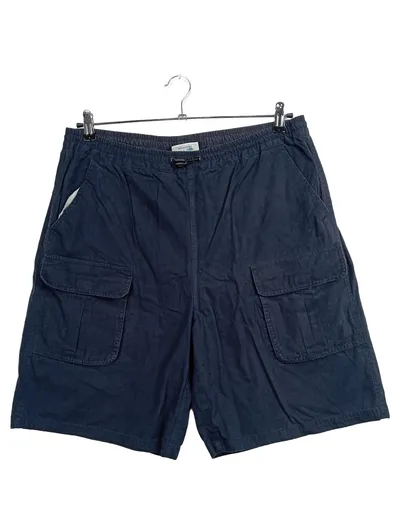 ADESSA Herren Cargo Shorts Blau XL Baumwolle Casual Freizeit Hose