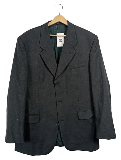 Woolmark Sakko Herren Grau Gr. 52/XL Business Anzugjacke