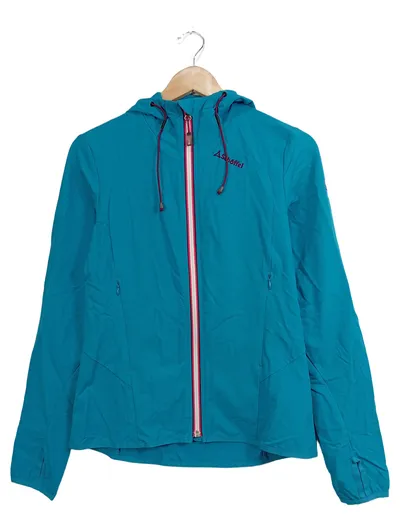 Schöffel Damen Leichte Jacke Gr. 36 Türkis Sportlich Outdoor Kapuze