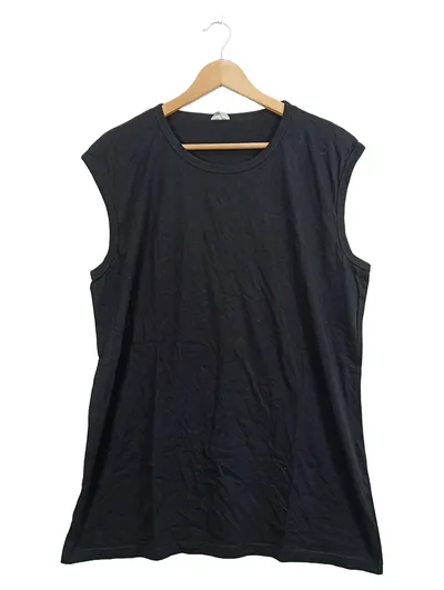 Watson's Herren Unterhemd Tanktop Schwarz Ärmellos Baumwolle 2XL
