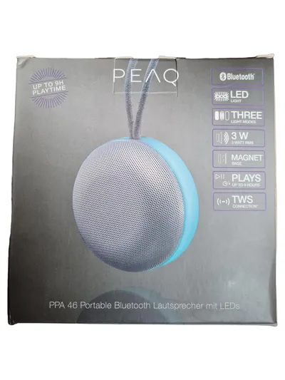IMTRON PPA 46 Tragbarer Bluetooth Lautsprecher Wireless Blau LEDs