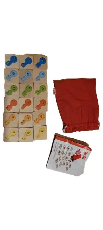 Goki Memoryspiel Schlüssel Holz Memory Gedächtnisspiel Kinder Lernspiel