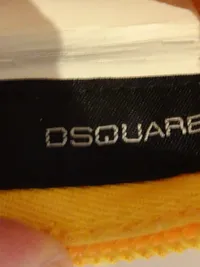 Dsquared2 Cap Herren Streetwear Trucker Gelb Logo Stickerei Used Look UNI 4