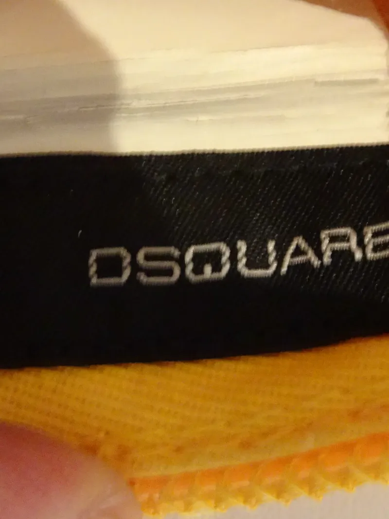 Dsquared2 Cap Herren Streetwear Trucker Gelb Logo Stickerei Used Look UNI 4