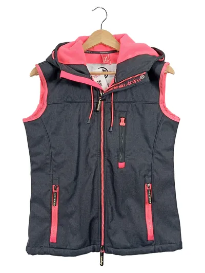 Superdry Damen Funktionsweste Grau XS Outdoor Weste