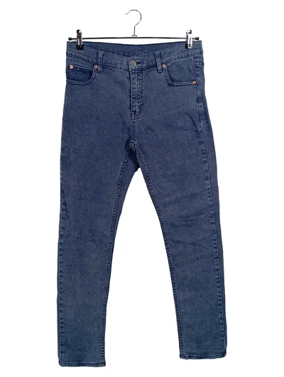 Cheap Monday Jeans Straight Leg Damen W34 42 XL Blau Baumwolle