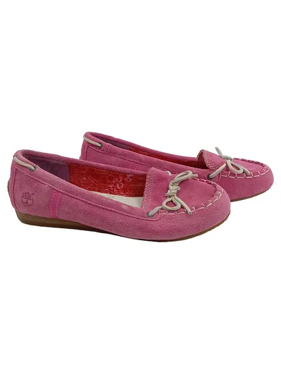 Timberland Damen Ballerinas Mokassins Gr. 37 Pink Casual Slipper