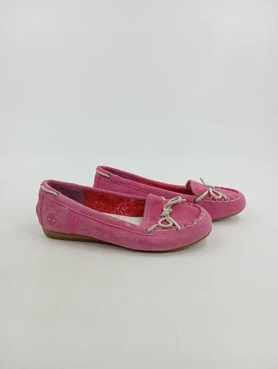 Timberland Damen Ballerinas Mokassins Gr. 37 Pink Casual Slipper