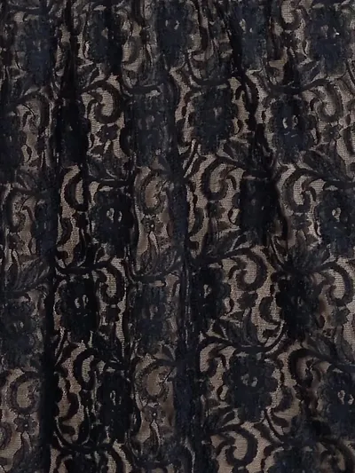 Apricot Spitzenkleid Damen Gr. 36/S Schwarz Floral Minikleid